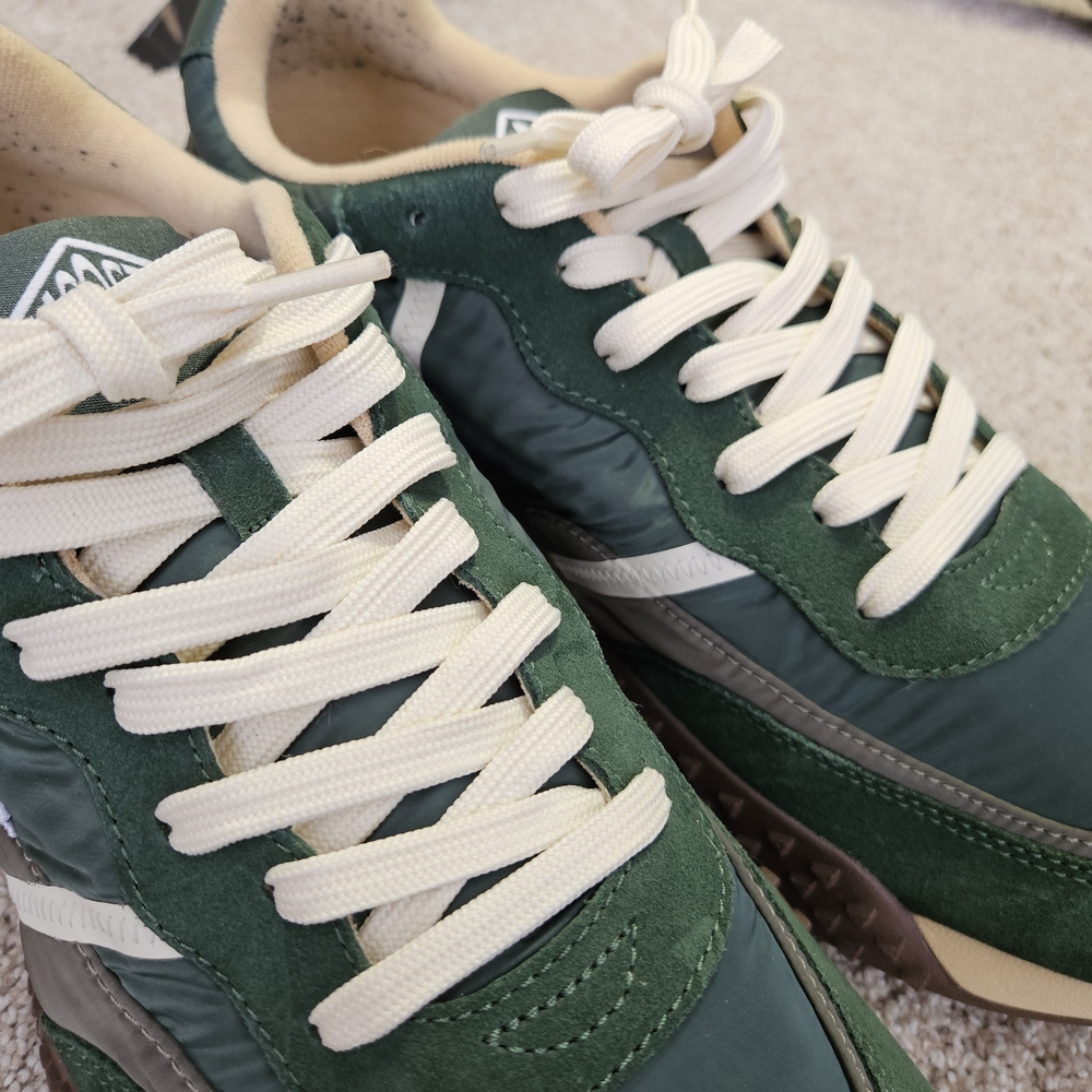 Lacoste L-spin Delux 3.0 Green Nylon & Suede Running Sneakers sz 12 No Box - Picture 8 of 14